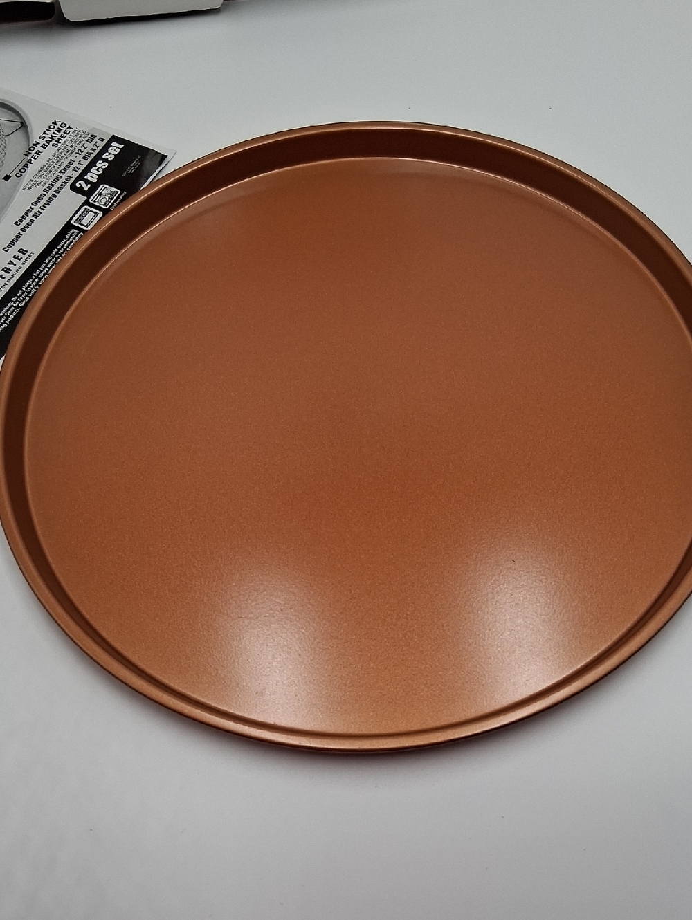 Copper Oven Air Fryer Baking Sheet Round - Picture 9 of 11